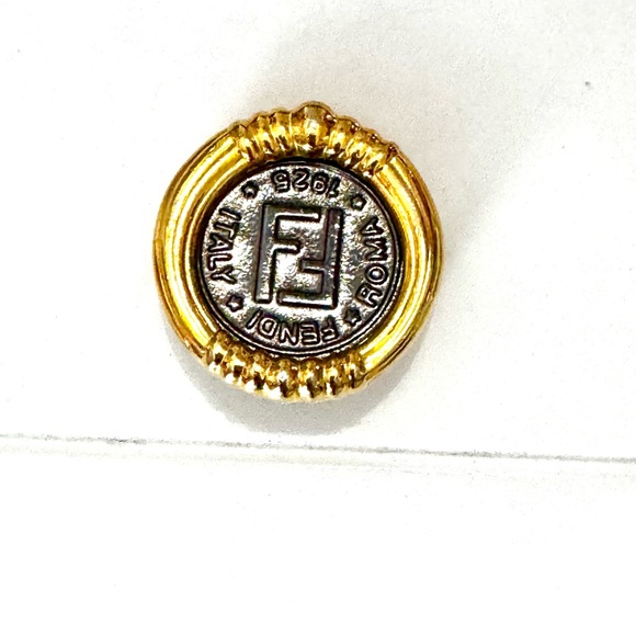 Fendi Gold Coin Brooch - Picture 3 of 5